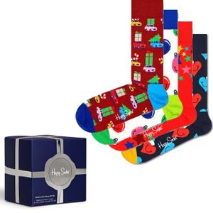 Happy socks 4 stuks Holiday Vibes Gift Box