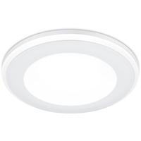 LED Inbouwspot 5W Rond - Warm Wit 3000K - Mat Wit Kunststof