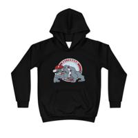 Hoodie regular zwart - kids - Bulldog Vintage - logo voor groot