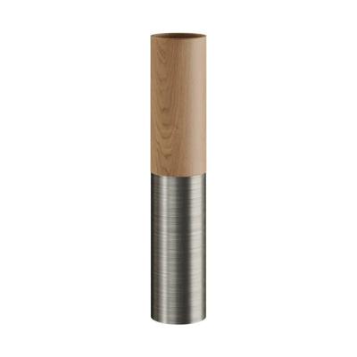 Hanglamp spot E14 fitting losse kap hout titanium-Titanium