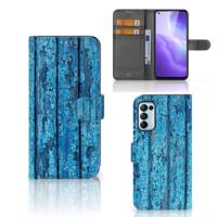 OPPO Find X3 Lite | Book Style Case | Wood Blue