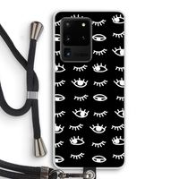 Eye pattern #3: Samsung Galaxy S20 Ultra Transparant Hoesje met koord