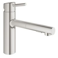 GROHE Concetto Keukenkraan - uittrekbare uitloop - 2 straalsoorten - supersteel geborsteld 30273DC1 - thumbnail