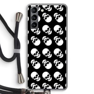Musketon Skulls: Samsung Galaxy S21 Transparant Hoesje met koord
