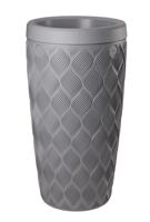 Regenton flow platinumgrijs 240l inclplantenbak