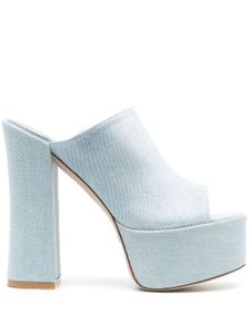 Stuart Weitzman sandales Sky High 145 mm à plateforme - Bleu