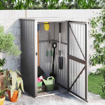 Tuinschuur 88x89x161 cm gegalvaniseerd staal grijs