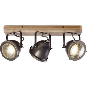 Brilliant Carmen Wood 72030/84 Plafondspot LED GU10 75 W Hout, RVS (geborsteld)