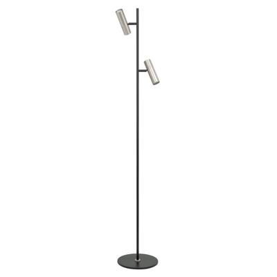 Highlight VloerlampTrend 2-lichts zwart met nikkel - V4732.30