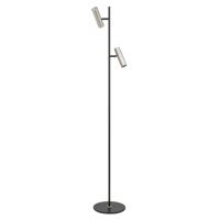Highlight VloerlampTrend 2-lichts zwart met nikkel - V4732.30
