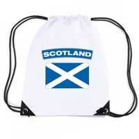 Nylon sporttas Schotse vlag wit   -