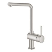 GROHE Minta Keukenkraan - hoog - l uitloop - supersteel geborsteld 31375DC0 - thumbnail