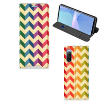 Sony Xperia 10 III Hoesje met Magneet Zigzag Multi Color - thumbnail