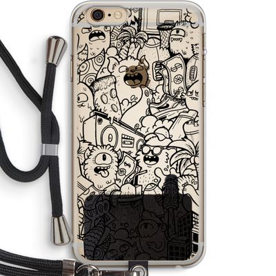 Vexx Black City : iPhone 6 PLUS / 6S PLUS Transparant Hoesje met koord