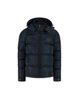 Malelions Winterjas Patch Puffer - Navy blauw