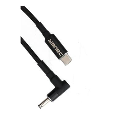 Yanec usb-c naar 4.0 x 1.35 mm laadkabel 1.8m
