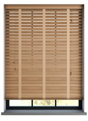 Timberlux houten jaloezie met ladderband - Beuken