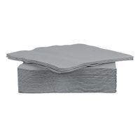 40x stuks luxe kwaliteit servetten grijs 38 x 38 cm   - - thumbnail