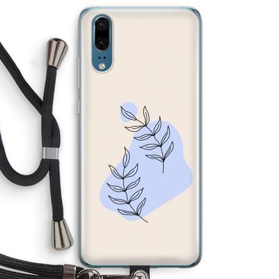 Leaf me if you can: Huawei P20 Transparant Hoesje met koord