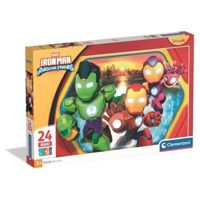 CLEMENTONI - 24 stuks Maxi - Iron Man en zijn geweldige vrienden
