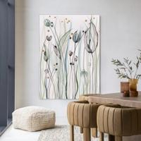 Urban Cotton Wandkleed 'Dreamy Landscape' 145 x 190cm in Frame - black