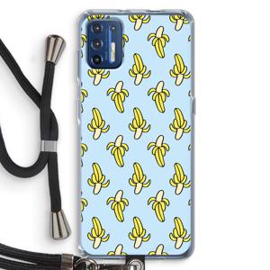 Bananas: Motorola Moto G9 Plus Transparant Hoesje met koord