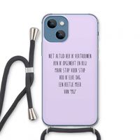 Zelfvertrouwen: iPhone 13 mini Transparant Hoesje met koord