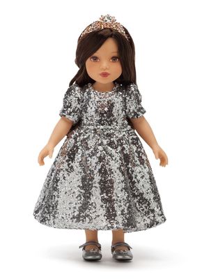 Dolce & Gabbana Kids poupée à robe brodée de sequins - Multicolore