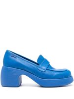 Camper mocassins Thelma 65 mm à talon - Bleu