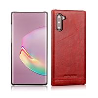 Pierre Cardin - echt lederen backcover hoes - Samsung Galaxy Note 10 - Rood