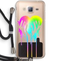 Hold My Heart: Samsung Galaxy J3 (2016) Transparant Hoesje met koord