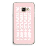 Hotline bling pink: Samsung A3 (2017) Transparant Hoesje