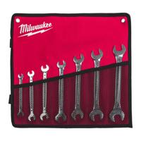 Milwaukee Dubbele steeksleutelset | 7-delig| 6x7 mm, 8x9 mm, 10x11 mm, 12x13 mm, 14x15 mm, 16x17 mm, 18x19 mm - 4932492713