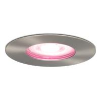 Bari Smart inbouwspot - IP65 waterdicht - Wifi + Bluetooth - RGBWW - GU10 - Google Home, Amazon Alexa en Siri - RVS - Badkamer, binnen en buiten