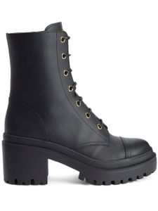 Giuseppe Zanotti bottines Malakhy 70 mm à lacets - Noir