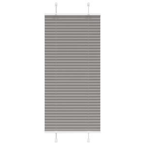 VidaXL Plissé rolgordijn 65x150 cm stofbreedte 64,4 cm antraciet