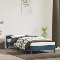 Bedframe zonder matras 80x200 cm fluweel donkerblauw
