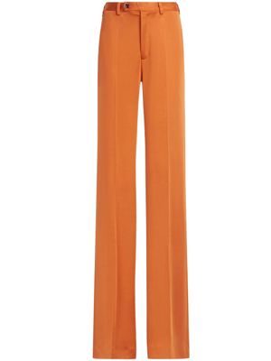 Marni pantalon droit à plis marqués - Orange