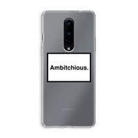 Ambitchious: OnePlus 8 Transparant Hoesje
