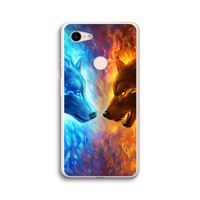 Fire & Ice: Google Pixel 3 XL Transparant Hoesje