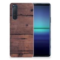 Sony Xperia 5II | Bumper Hoesje | Old Wood