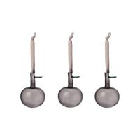 Iittala Glazen Appels grijs 3 stuks