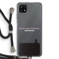 gij beslist: Samsung Galaxy A22 5G Transparant Hoesje met koord