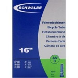 Schwalbe AV3 fiets binnenband Schrader-ventiel 16" 47 - 62 mm