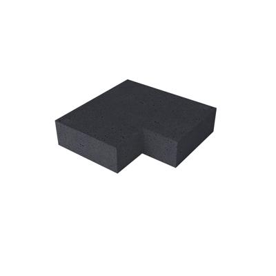 Massief hoek binnen Carbon 60/60 x 40 x 20 cm - Gardenlux