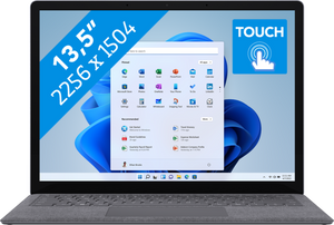 Microsoft Surface Laptop 5 i5-1235U Notebook 34,3 cm (13.5") Touchscreen Intel® Core™ i5 8 GB LPDDR5x-SDRAM 256 GB SSD Wi-Fi 6 (802.11ax) Windows 11 Home Platina