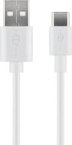 Goobay 59130 USB-kabel USB 2.0 2 m USB A USB C Wit