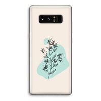 Violets are blue: Samsung Galaxy Note 8 Transparant Hoesje