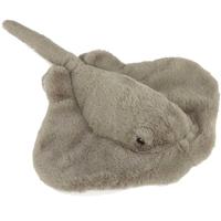 Pluche rog - knuffeldier - grijs - 43 cm - zee dieren knuffels Pluche rog - knuffeldier - grijs - 43 cm - zee dieren knuffels