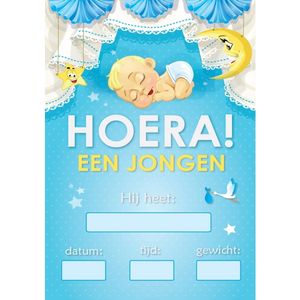 Deur poster jongen geboren   -